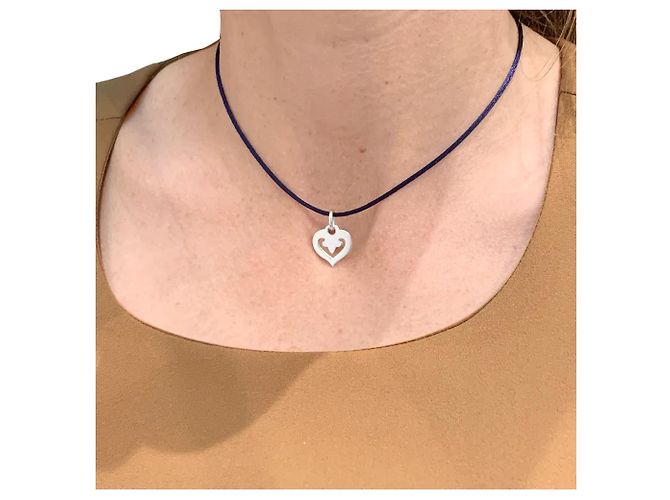 Pendente O.J. Perrin, "Cuore Leggenda", oro bianco. - vista 6