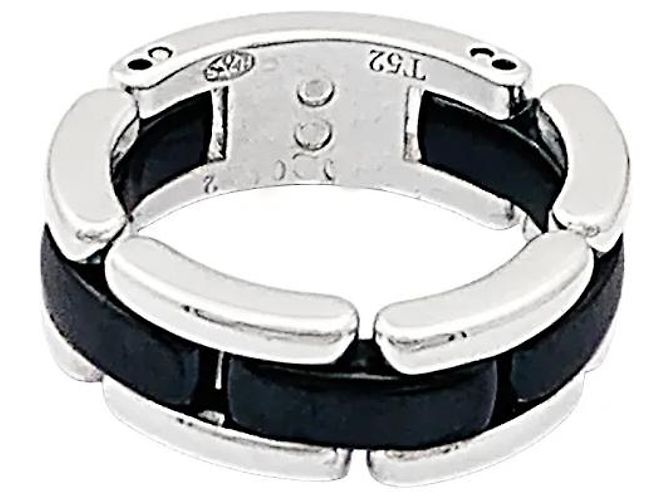 Anello Chanel, "Ultra", oro bianco e ceramica nera. - vista 2
