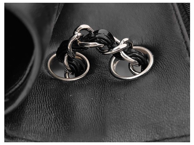Chanel Timeless - Borsa Classic Double Flap in agnello trapuntato Medium Nero - vista 5