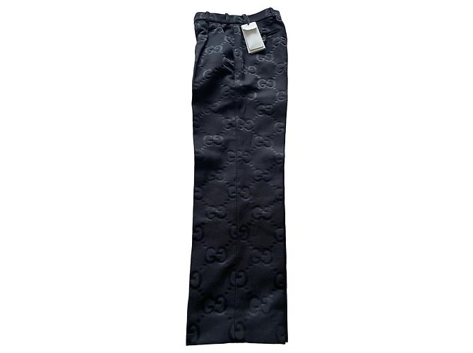 Completo Gucci Monogram - Blazer IT42 e Pantalone IT38 Nero - vista 2