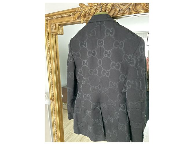 Completo Gucci Monogram - Blazer IT42 e Pantalone IT38 Nero - vista 11