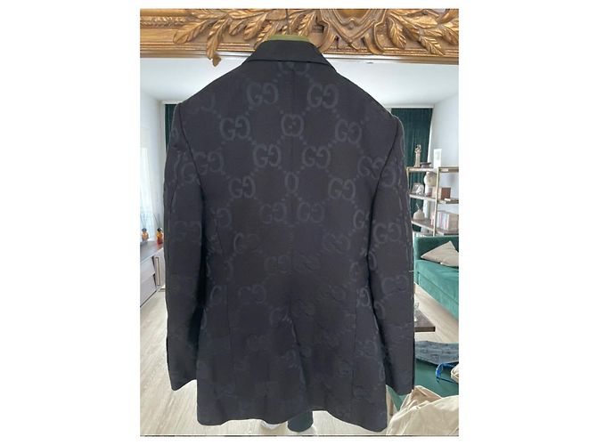 Completo Gucci Monogram - Blazer IT42 e Pantalone IT38 Nero - vista 12