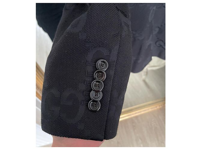 Completo Gucci Monogram - Blazer IT42 e Pantalone IT38 Nero - vista 15