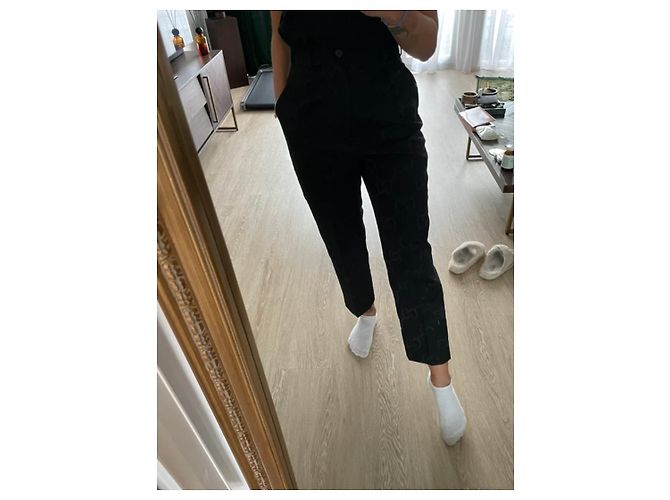Completo Gucci Monogram - Blazer IT42 e Pantalone IT38 Nero - vista 5