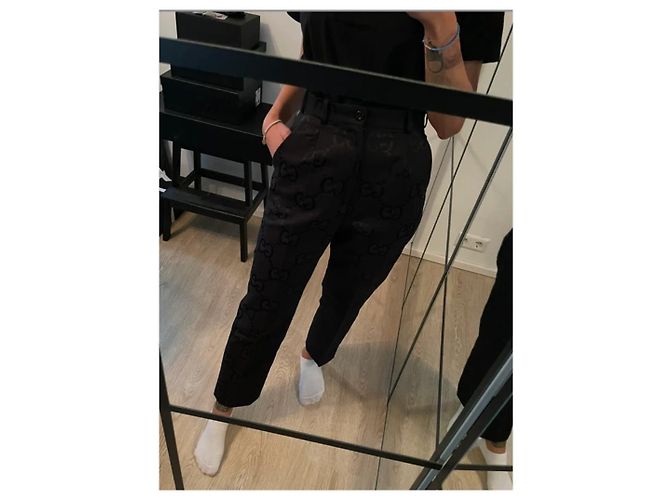 Completo Gucci Monogram - Blazer IT42 e Pantalone IT38 Nero - vista 9