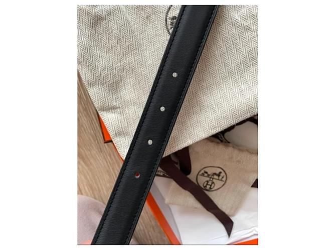 Hermès Gamma Wendegürtel 24mm Braun Schwarz - Ansicht 13