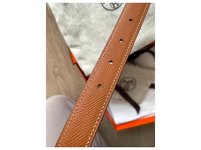 Hermès Gamma Wendegürtel 24mm Braun Schwarz - Ansicht 4