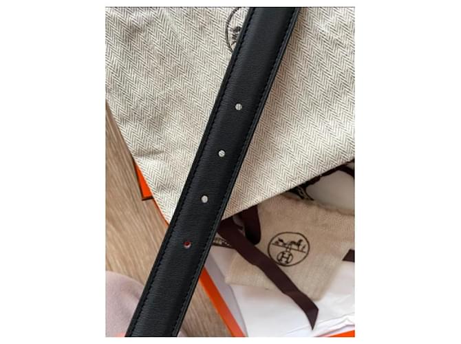 Hermès Gamma Wendegürtel 24mm Braun Schwarz - Ansicht 6