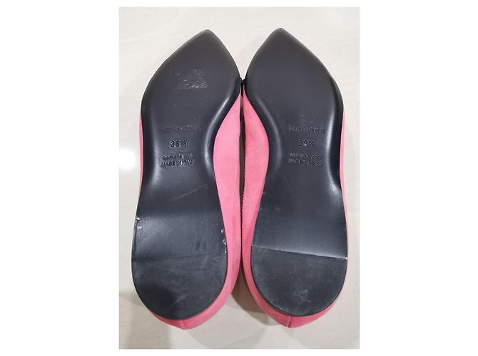 Hermès Bailarinas de ante rosa - vista 14