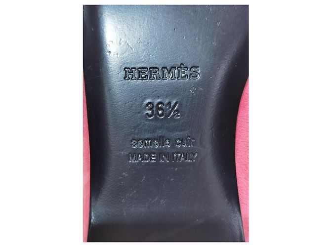 Hermès Bailarinas de ante rosa - vista 15