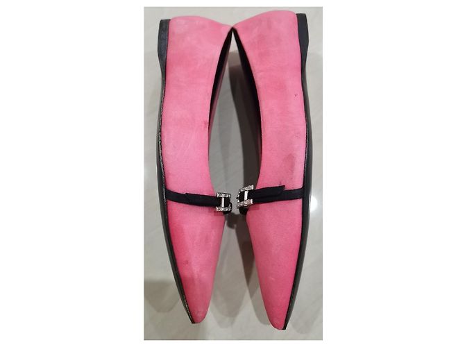 Hermès Bailarinas de ante rosa - vista 5