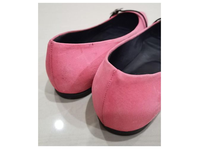Hermès Bailarinas de ante rosa - vista 8