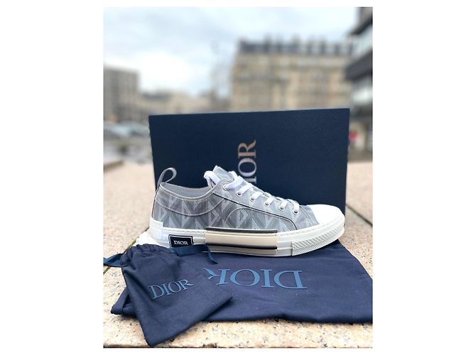 Dior B23 CD Diamond Sneakers Basse Grigio - vista 2
