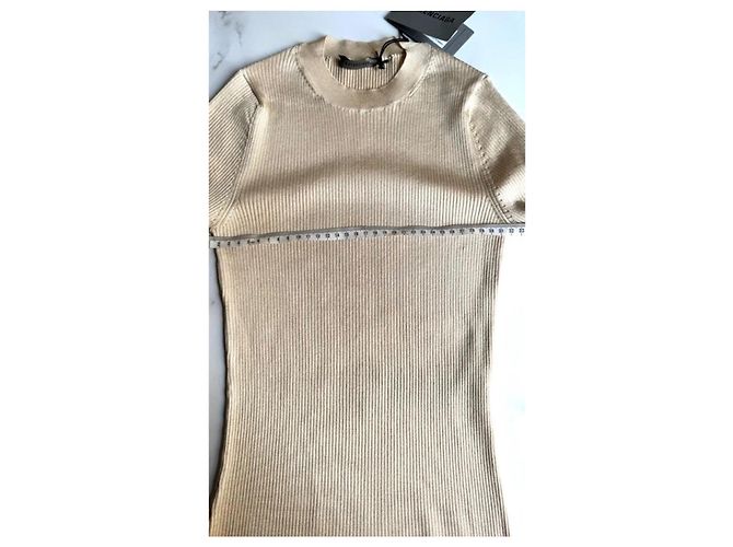 Balenciaga Rippstrickpullover - Beige - Ansicht 10