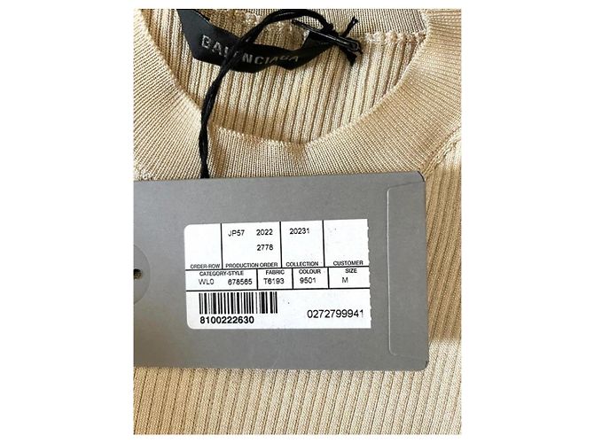 Balenciaga Rippstrickpullover - Beige - Ansicht 12