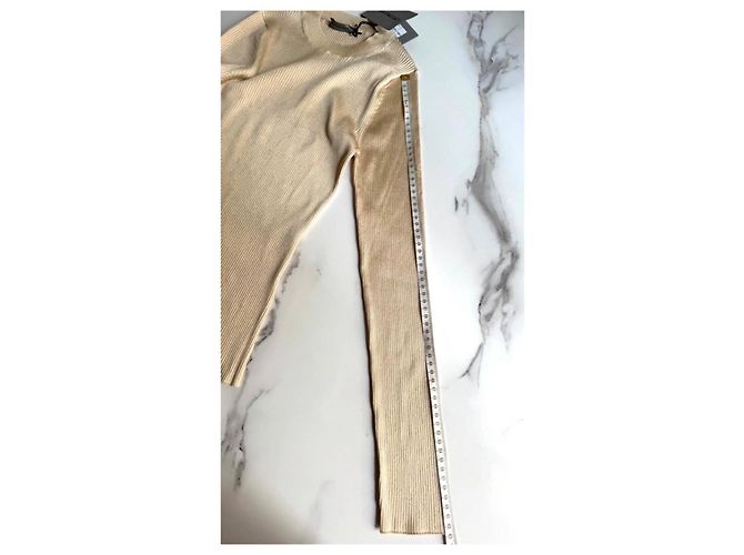 Balenciaga Rippstrickpullover - Beige - Ansicht 7