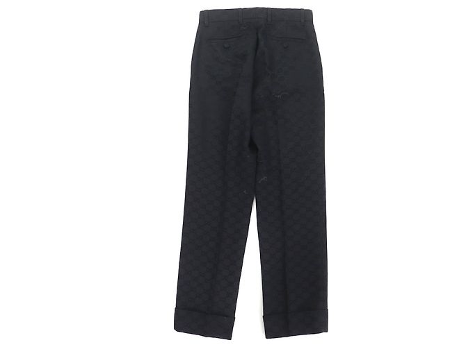 Gucci GG Pattern Baumwollhose Schwarz - Ansicht 2