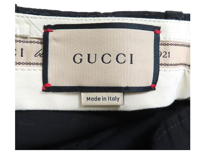 Gucci GG Pattern Baumwollhose Schwarz - Ansicht 7