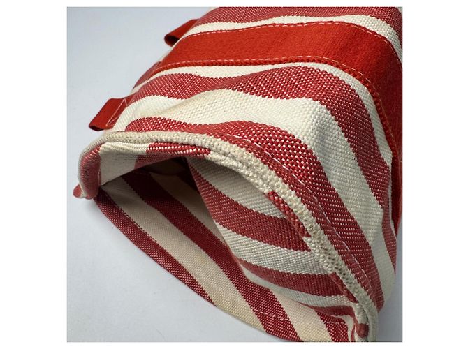 Hermès Borsa Tote Hermes Cannes PM con Pouch Rosso Crudo - vista 11