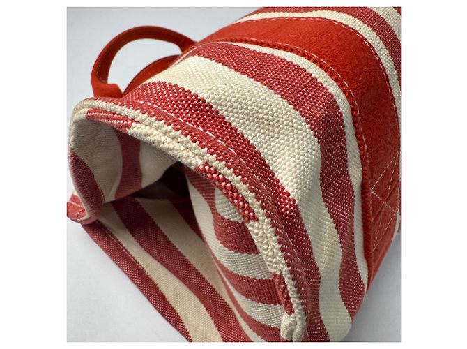 Hermès Borsa Tote Hermes Cannes PM con Pouch Rosso Crudo - vista 13