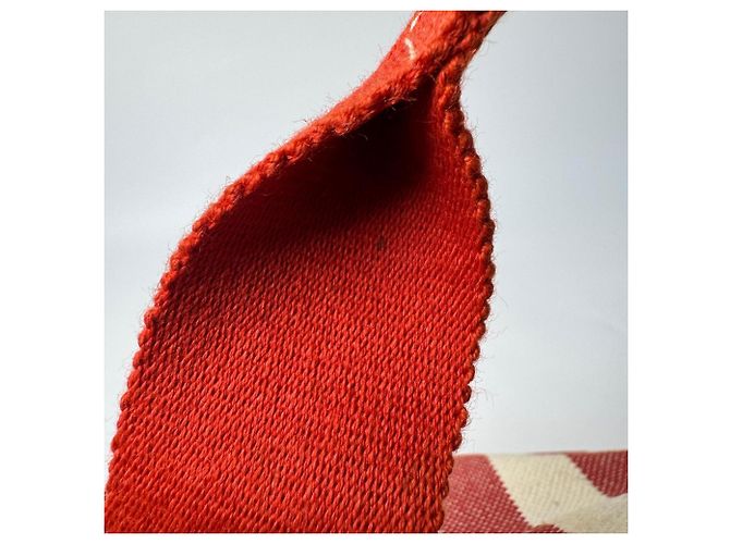 Hermès Borsa Tote Hermes Cannes PM con Pouch Rosso Crudo - vista 16