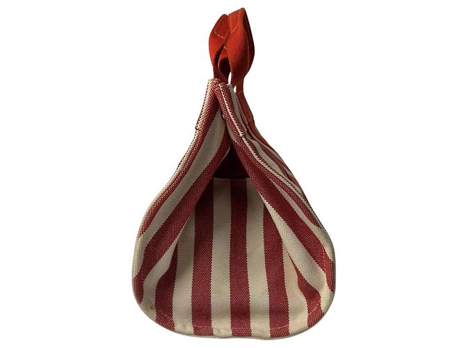 Hermès Borsa Tote Hermes Cannes PM con Pouch Rosso Crudo - vista 3