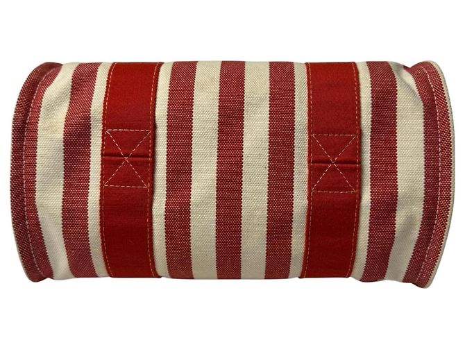 Hermès Borsa Tote Hermes Cannes PM con Pouch Rosso Crudo - vista 5