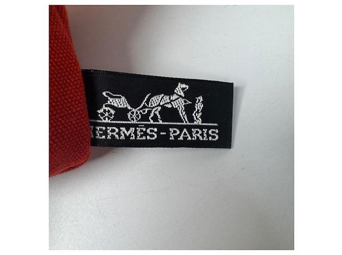 Hermès Borsa Tote Hermes Cannes PM con Pouch Rosso Crudo - vista 7