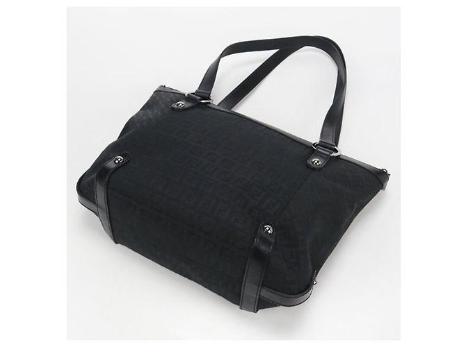 Borsa Tote Fendi Zucchino nera Nero - vista 2