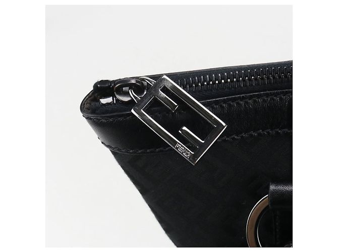 Borsa Tote Fendi Zucchino nera Nero - vista 4