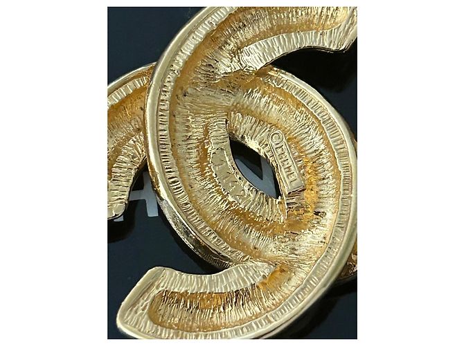 Spilla Chanel CC Logo Oro D'oro - vista 4