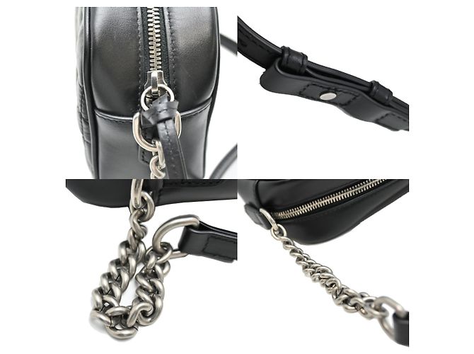 Borsa a tracolla Gucci GG Marmont da donna Nero - vista 7