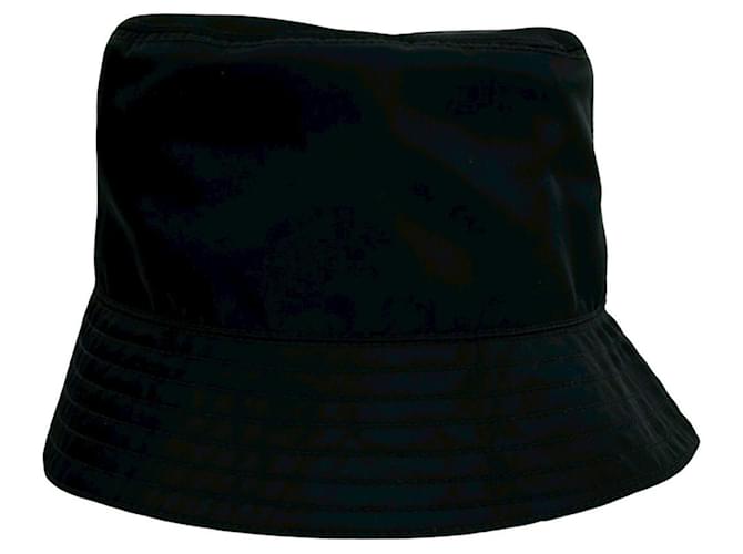 Cappello bucket Prada Re-Nylon con logo Nero - vista 3