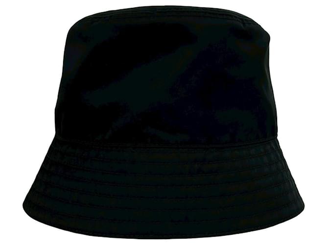 Cappello bucket Prada Re-Nylon con logo Nero - vista 5