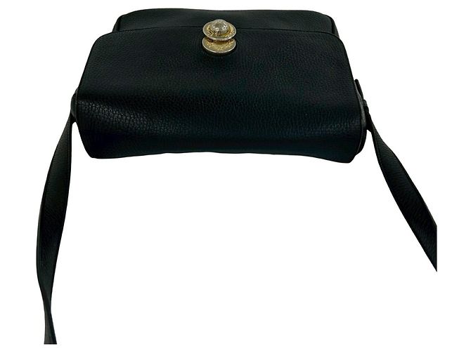 Céline CELINE Vintage Starball Hardware Leather Schultertasche Schwarz - Ansicht 4