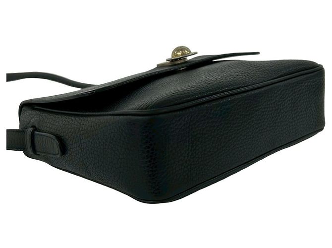 Céline CELINE Vintage Starball Hardware Leather Schultertasche Schwarz - Ansicht 7