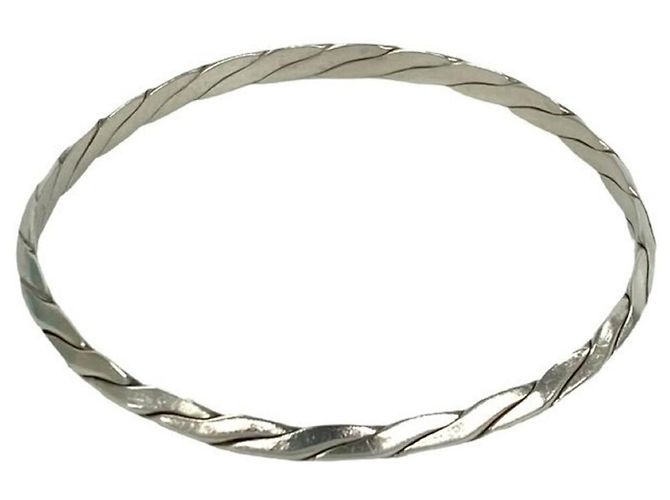 Tiffany & Co Bracciale rigido Tiffany Knife Edge Twist in Argento 925 - vista 4