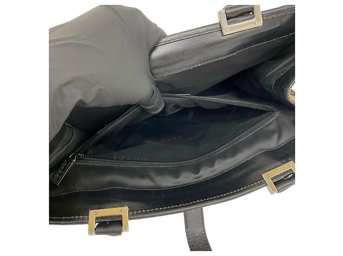 Borsa Jackie in pelle GUCCI Marrone Nero - vista 10