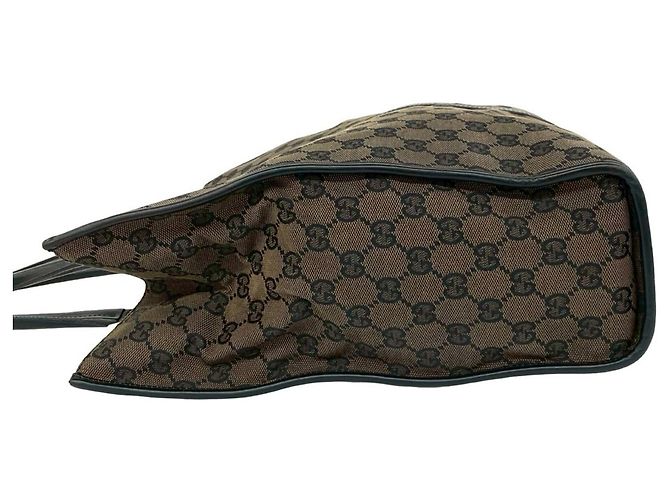 Borsa Jackie in pelle GUCCI Marrone Nero - vista 5