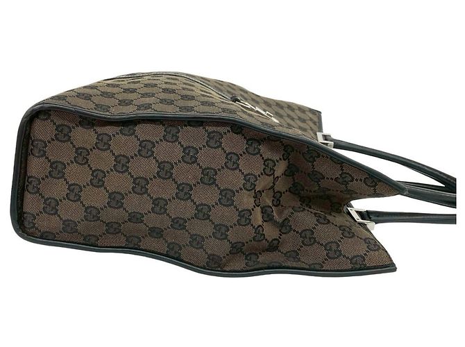 Borsa Jackie in pelle GUCCI Marrone Nero - vista 6