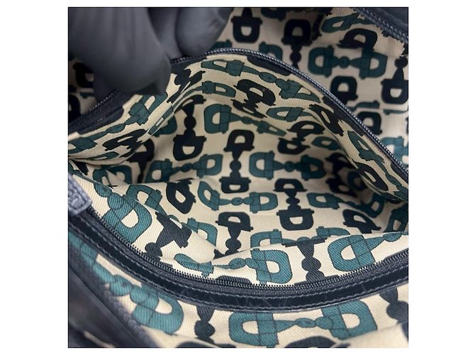 Borsa a mano in pelle nera Gucci Guccissima Nero - vista 10