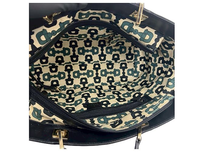 Borsa a mano in pelle nera Gucci Guccissima Nero - vista 9