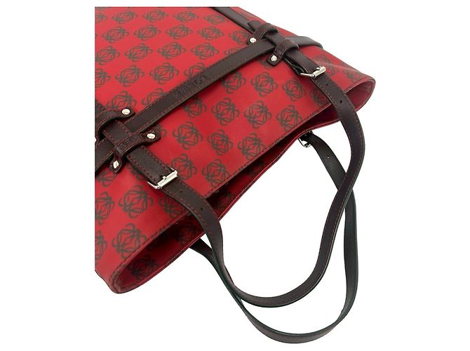 Mini borsa tote Loewe Anagram Logo Marrone Rosso - vista 4