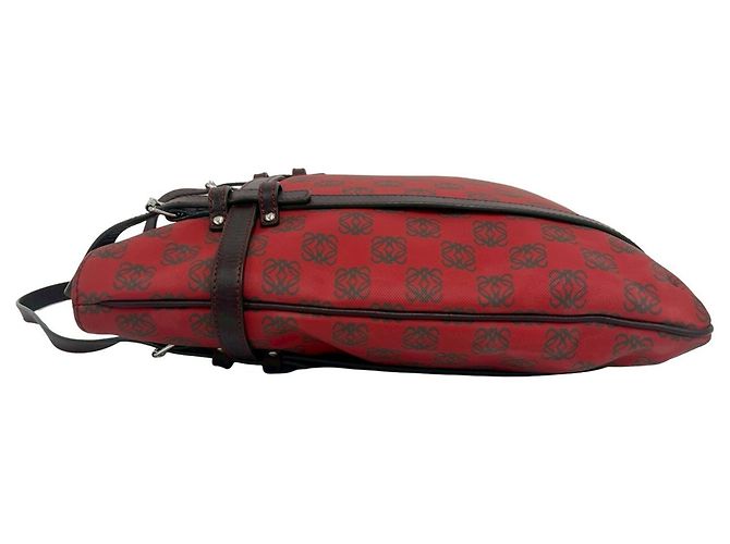 Mini borsa tote Loewe Anagram Logo Marrone Rosso - vista 5