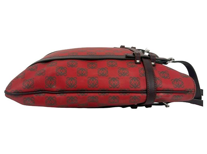 Mini borsa tote Loewe Anagram Logo Marrone Rosso - vista 6