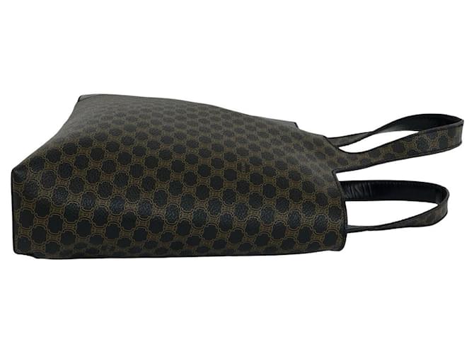 Céline Celine Macadam Blazon Triomphe Lederhandtasche Braun Schwarz - Ansicht 6