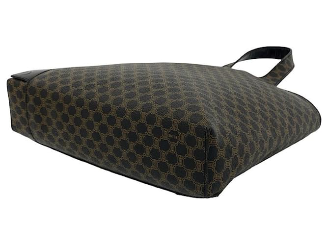 Céline Celine Macadam Blazon Triomphe Lederhandtasche Braun Schwarz - Ansicht 8