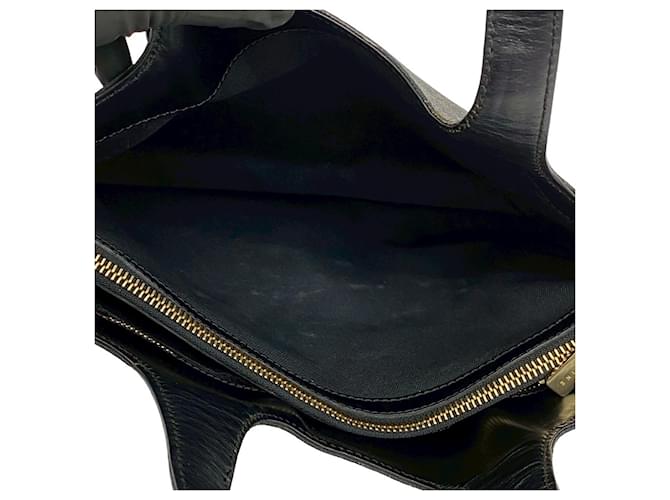 Céline Celine Macadam Blazon Triomphe Lederhandtasche Braun Schwarz - Ansicht 9