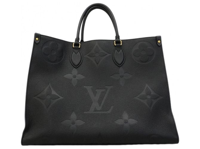 Borsa Tote Louis Vuitton Monogram Empreinte OnTheGo GM Nero - vista 12