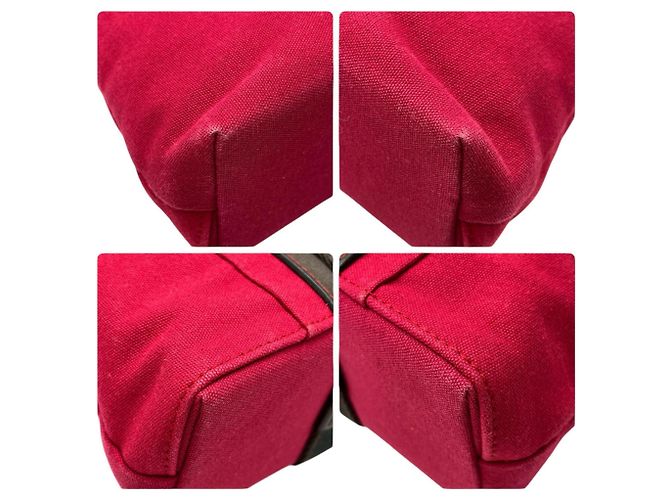 Hermès Bolso Hermes Troca Horizontal PM Canvas Rosa Roja - vista 5